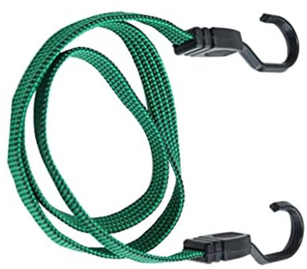Bagagespanner 20 x 1250 mm - 2 stuks - Platte spankabels met robuuste haken - Rekbaar en scheurvast - Voor het vastzetten van lading