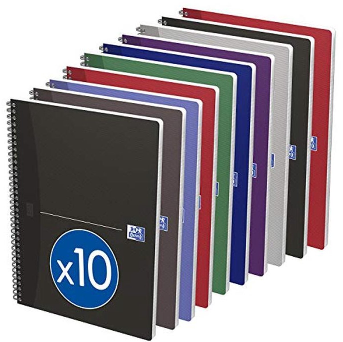 Spiraalgebonden oefenboek 100 pagina's 90 g - Verschillende Kleuren