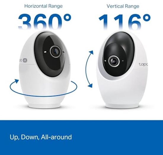 4K 8MP Interne WiFi Camera met Slimme AI, Gezichtsherkenning en Verbeterde Nachtzicht — afbeelding 2