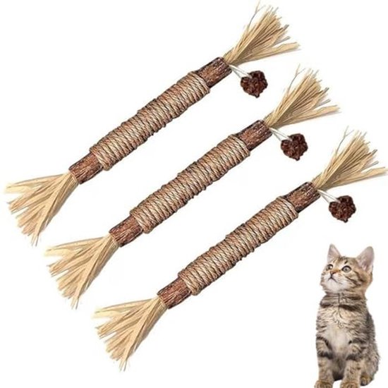 3x Kattengrasballen Van Smavles – Eetbaar, Reinigt Tanden En Verhoogt Eetlust