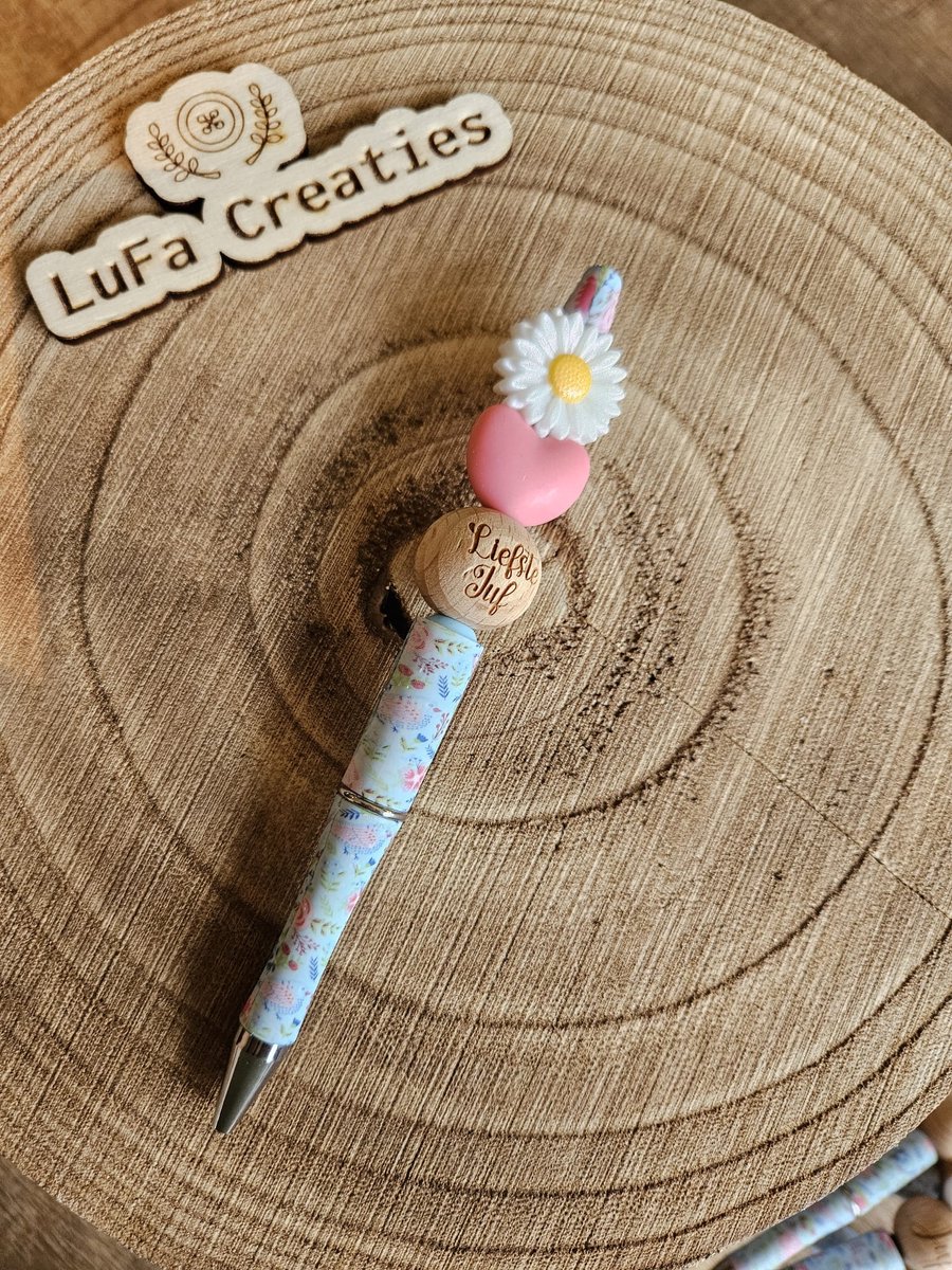 LuFa Creaties - Bloemenpen Liefste Juf