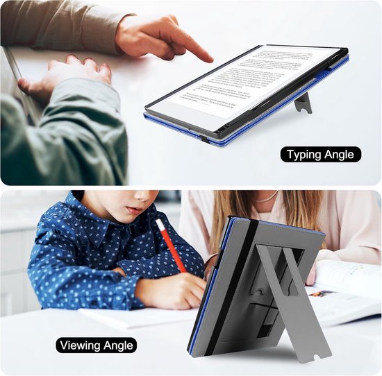 Beschermhoes voor 10.3 Inch E-reader Tablet - Inclusief Opvouwbare Standaard en Pennenhouder — afbeelding 3