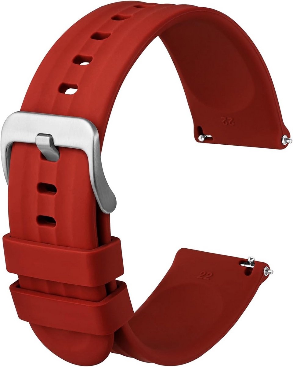 Siliconen Horlogeband 18mm 20mm 22mm Quick Release Rubber Banden voor Heren en Dames