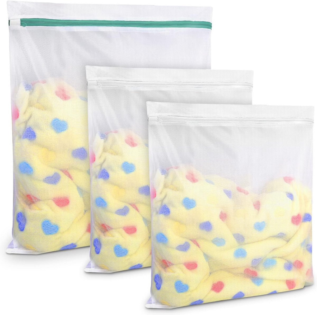 3-delige set waszakken voor fijne was en delicate kleding