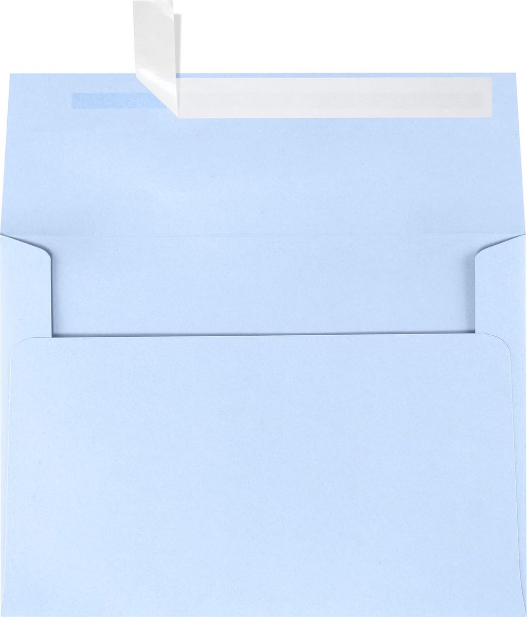 A7 Uitnodigingsenveloppen - Babyblauw - Voor 5x7 Kaarten - 250 Stuks