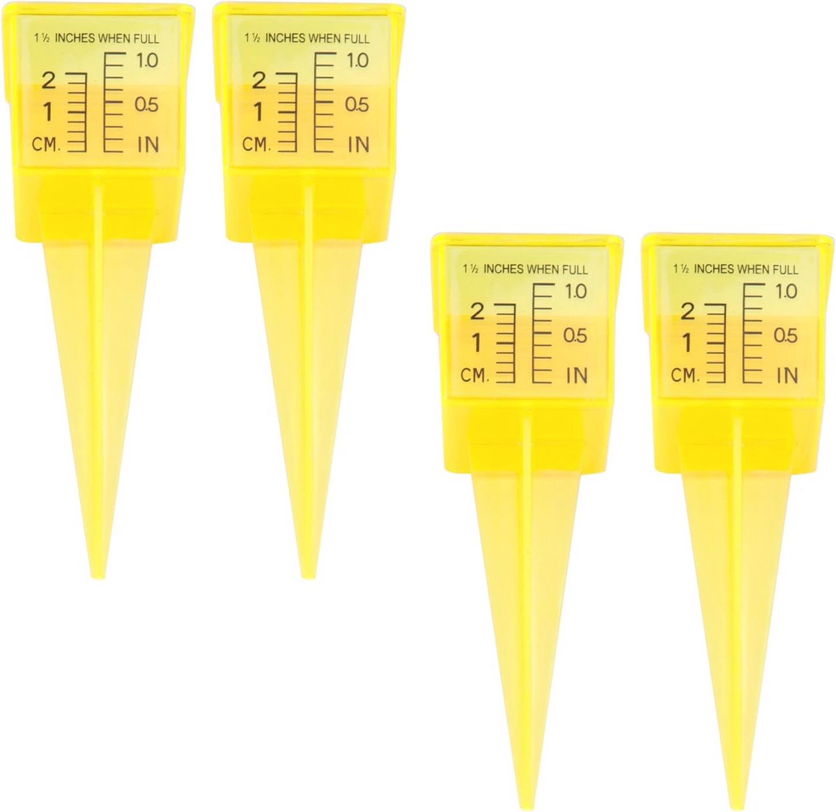 4 Stuks Regenmeters - Buitenwatermeting voor Tuin