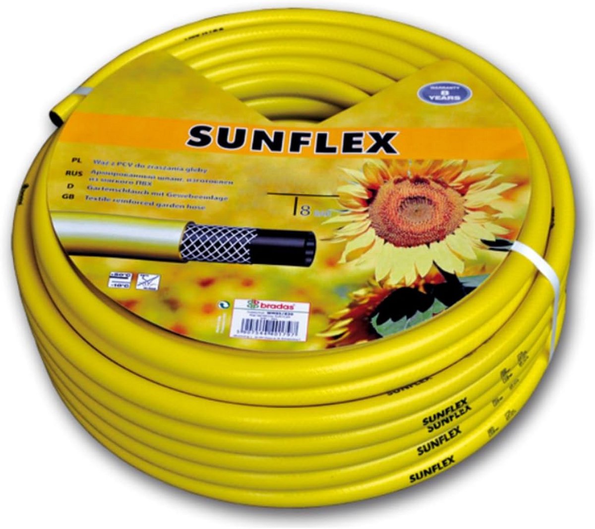 Flexibele Tuinslang 25 mm (1 Inch) Dik - 50 Meter Geel - Hoge Kwaliteit en UV-Bestendig