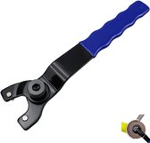 Meccion Universele haakse slijper moersleutel 10-46mm verstelbare pin sleutel met antislip kunststof gecoate grip