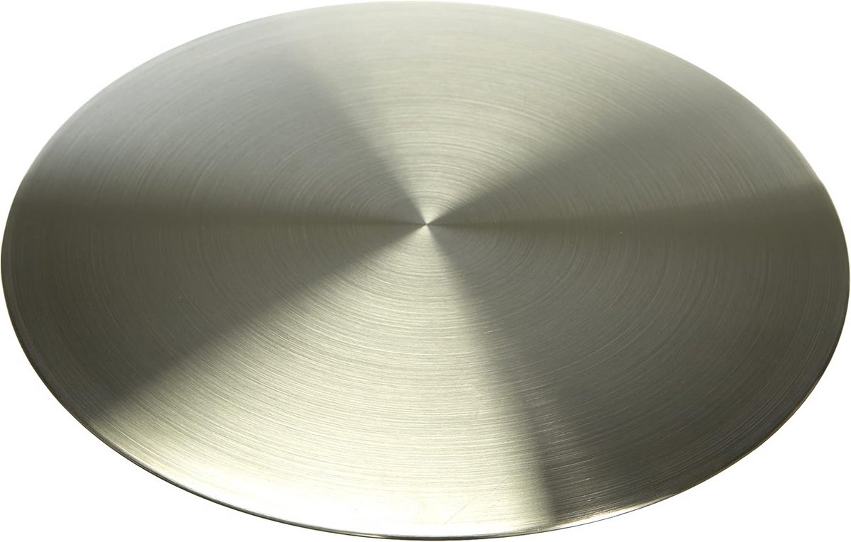 Ronde Taartplateau van Roestvrij Staal - Diameter 31,5 cm - Taartbodem met Stevige Voet