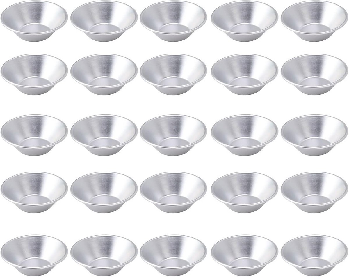 Set van 25 Mini Taartvormpjes voor Eitjes, Desserts en Muffins