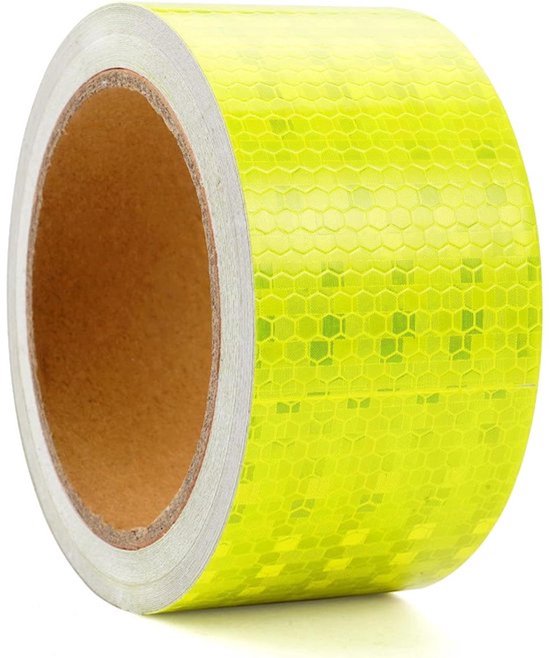 Reflecterend Plakband Geel Van 5cm X 10m Zelfklevend En Reflecterend 