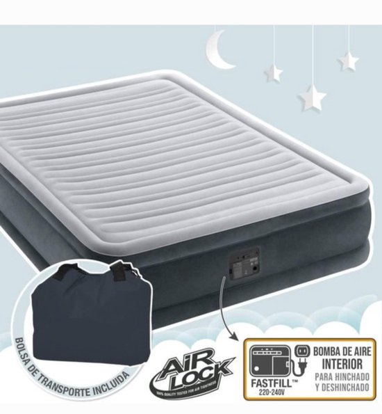 Comfort Plush Luchtbed voor 2 Personen met Ingebouwde Pomp - 152cm x 203cm x 33cm van Intex — afbeelding 3