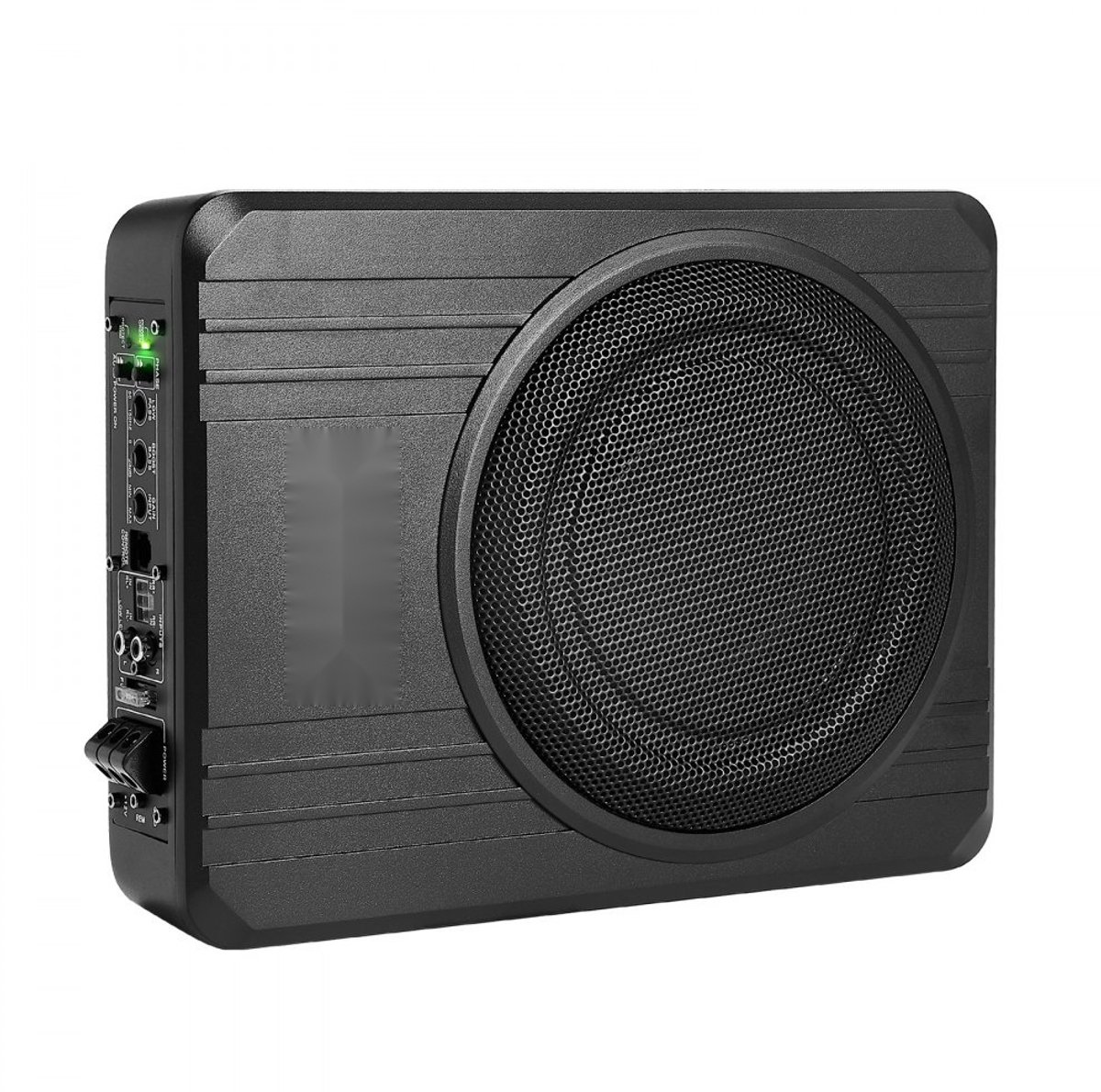 Auto subwoofer onder de stoel - Actieve subwoofer - 20 cm (203 mm) - 400 W - Ingebouwde versterker - Hoog- en laagniveau-ingang - Volumeregeling - Slank – foto 7