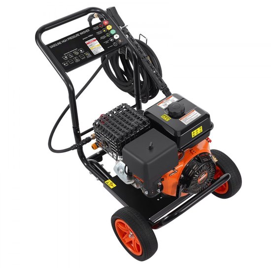 Hogedrukreiniger - Benzine - 303 Bar (4400 PSI) - 15 L/min - Koperen Pomp - Hogedrukpistool & Verlengstuk - 5 Spuitmonden - Terrasreiniger van Merkloos	 — afbeelding 4