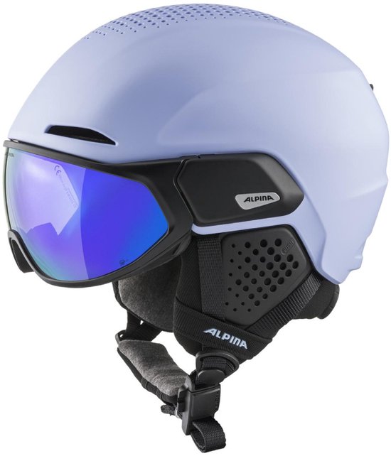 Alpina Alto Q-Lite Skihelm Met Vizier - Paars
