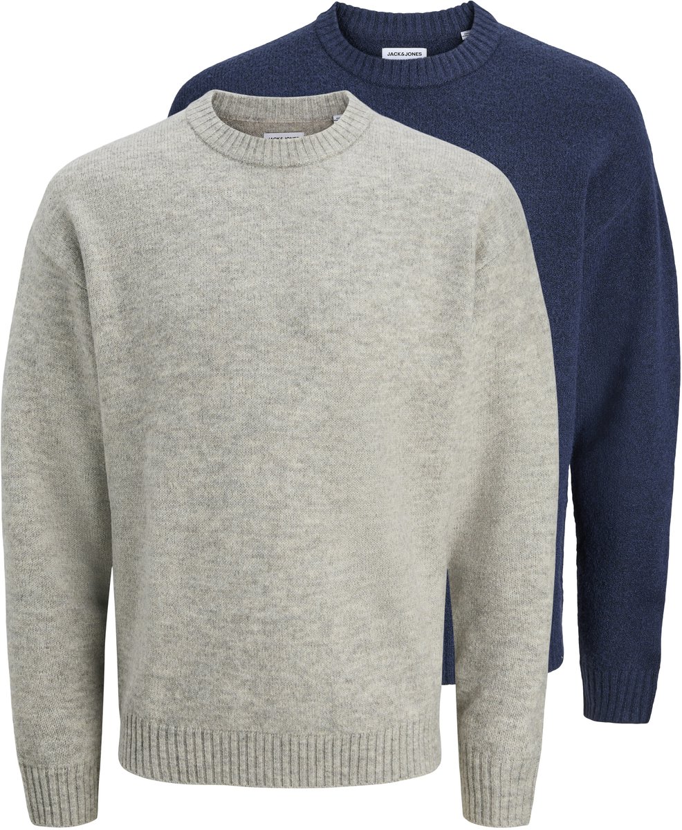 JACK&JONES - JJESOHO OLLIE KNIT CREW NECK 2PK MP - Heren - Gebreide truien