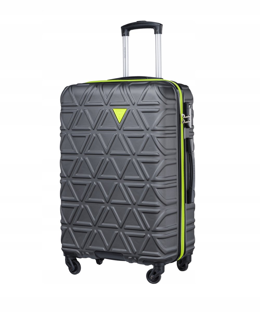Puccini California Middelgrote Koffer 67cm ABS Antraciet 4 Wielen
