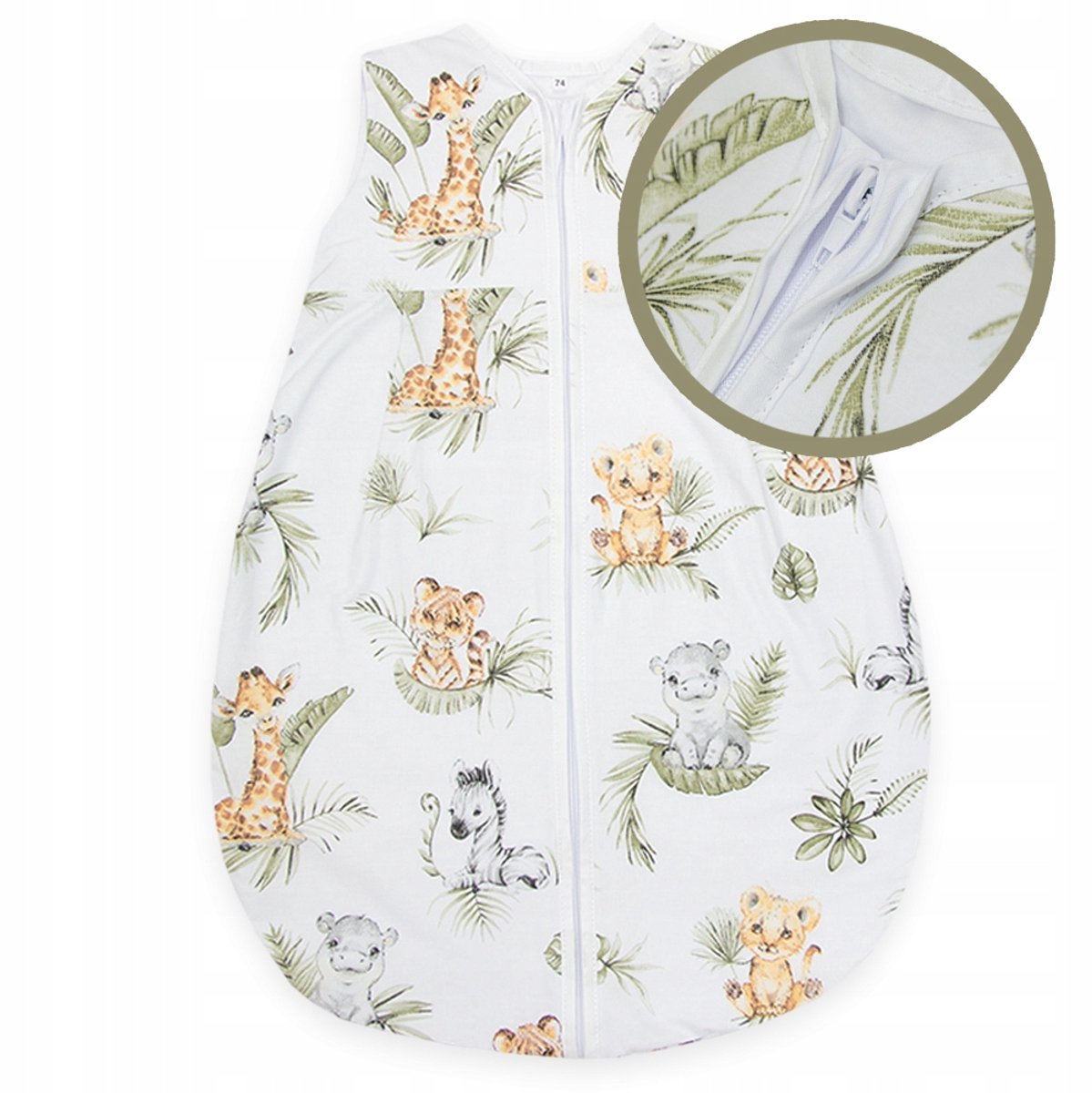 Zomer Slaapzak Baby 56-62 TOG 0,5 Katoen 100% Nieuw Zoo