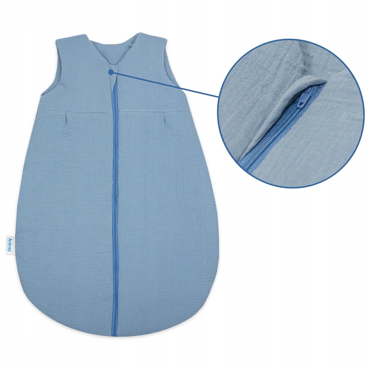 Zomer Mousseline Babyslaapzak 56-62 0,5 TOG Katoen overdreven