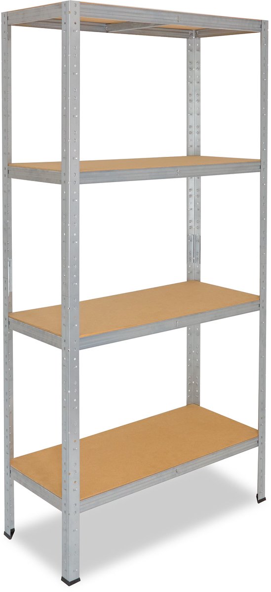 Shelfplaza HOME metalen stellingkast - 155x75x60 cm - verzinkt - 4 planken