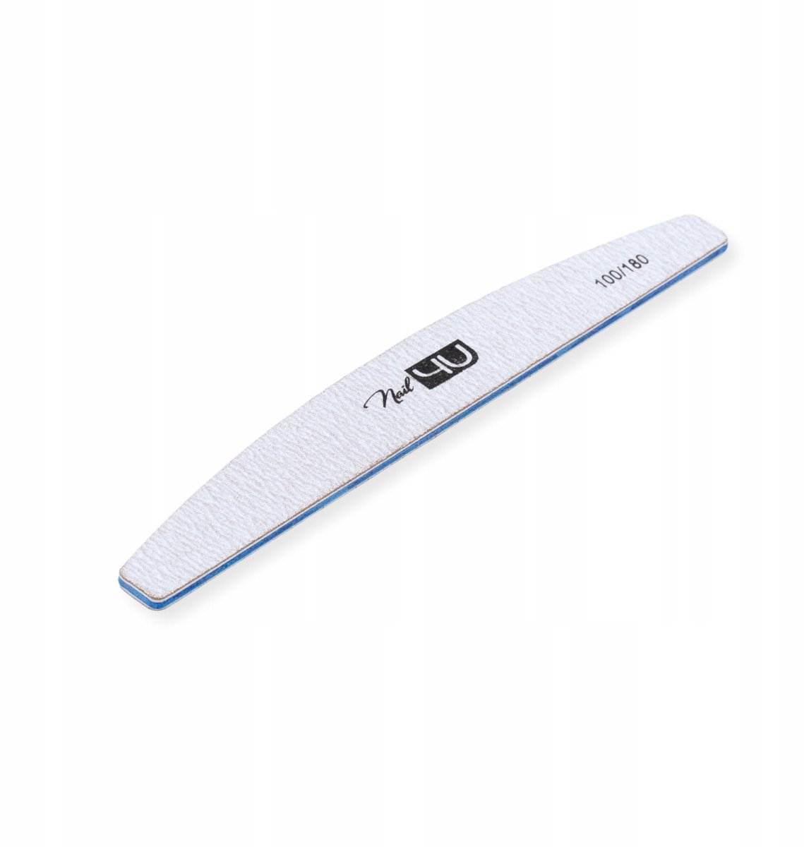 Nail4U - Professionele Nagelvijl 'Boot' Vorm - Naked Serie - Korrel $100/180$ - Grijs - Set van 25 stuks