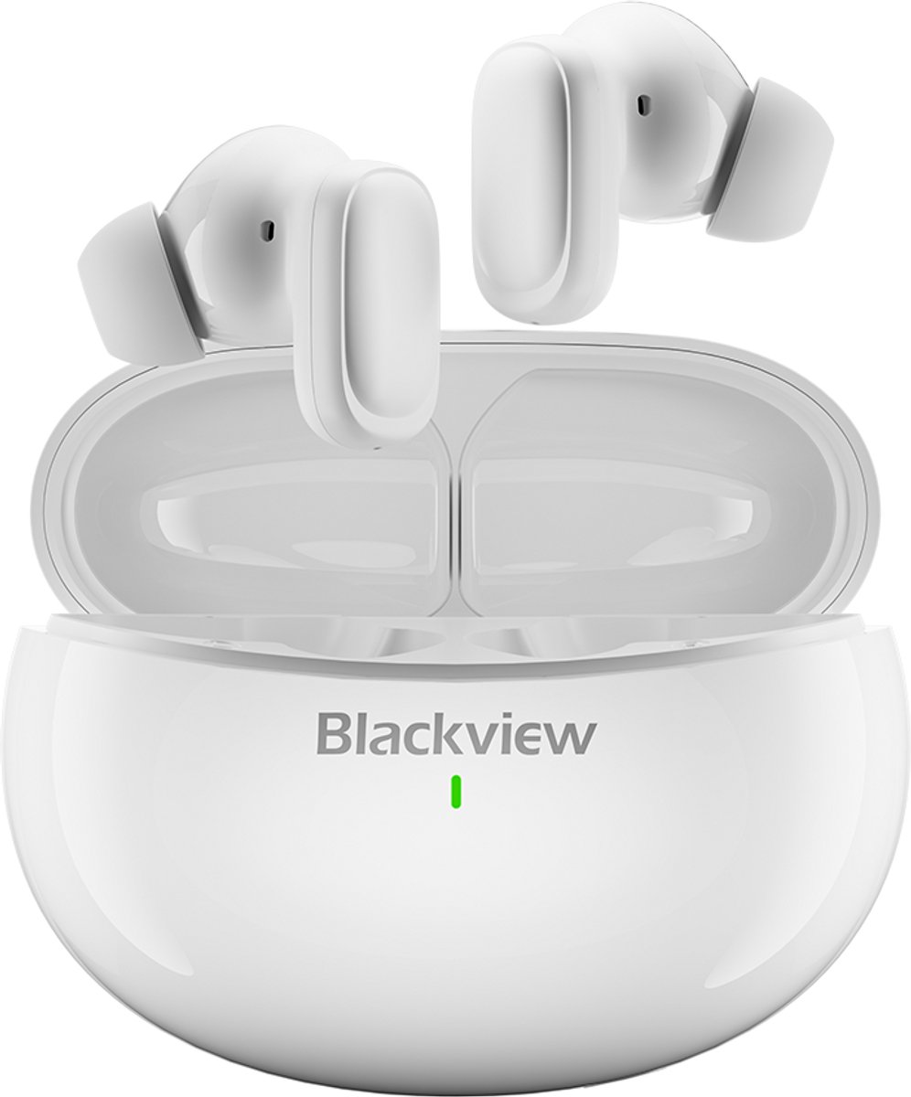 Blackview AirBuds 30 - Draadloze Oordopjes - Bluetooth Oortjes - Active Noise Cancelling - Oortjes draadloos - Geschikt voor Smartphones & Laptops - Wit