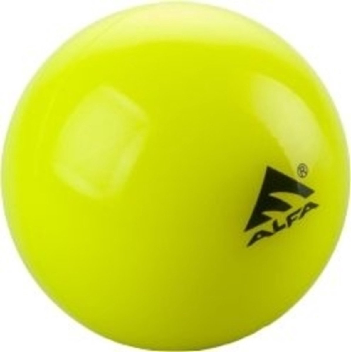 ALFA AB-93 Gladde Veldhockeybal | Kleur : Geel | Maat : Standaard | PU Materiaal | Glad Oppervlak : Precisie en Controle | Optimale Prestaties |Training en Wedstrijden .