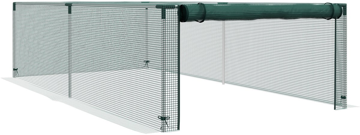 Outsunny-Gewaskooi-HDPE-125x248x62.5cm-Groen