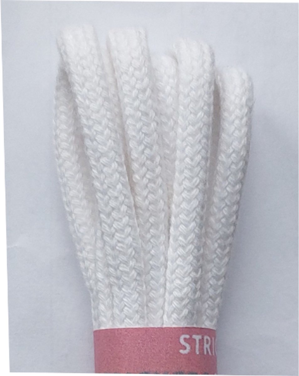 Strickers Veter - Wit - Extra Dik Rond - Lengte 90 cm - Dikte 4,5 mm - Schoenveter