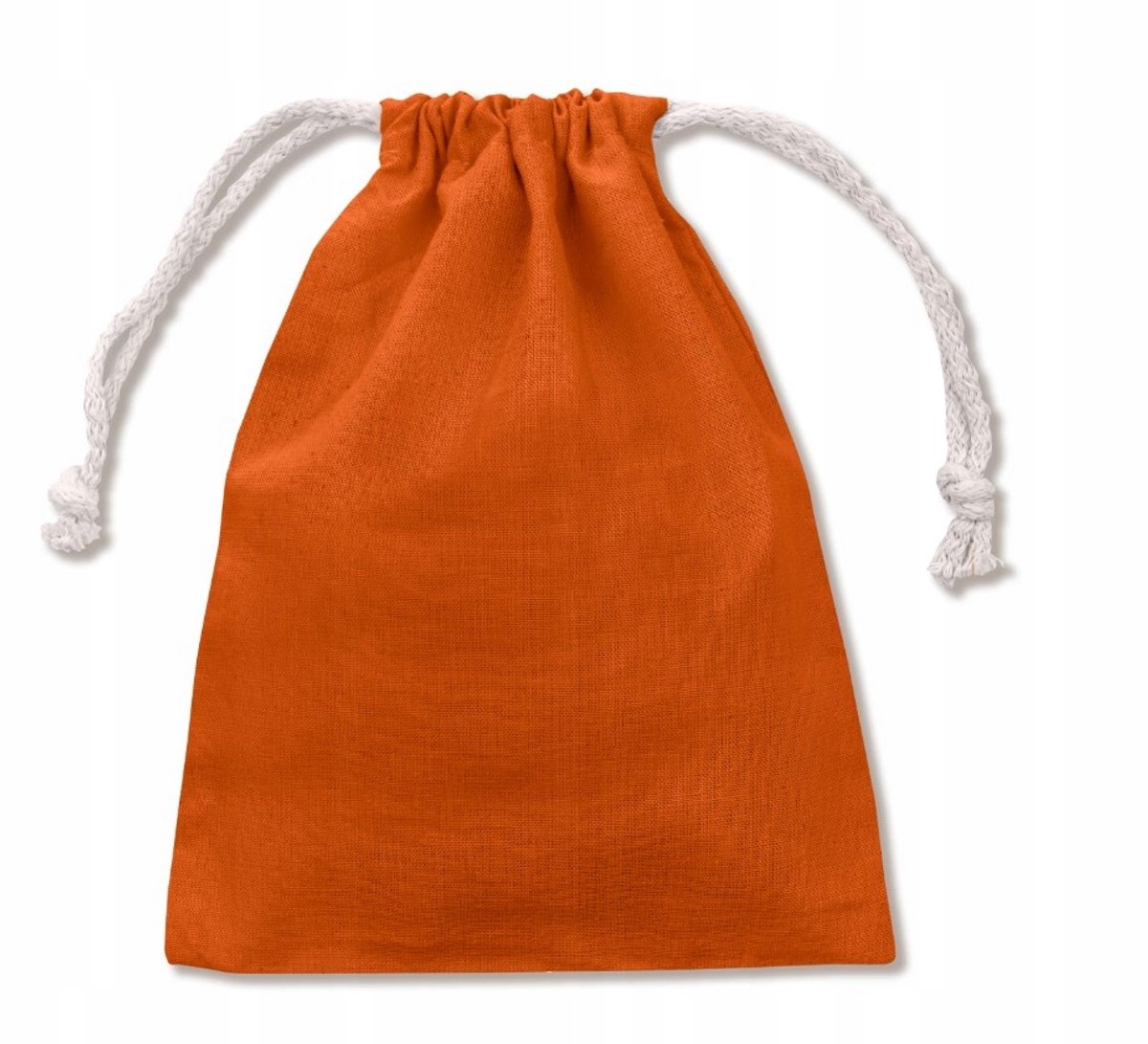 Oranje Katoenen Zakje 15x20cm - Decoratief & Ecologisch