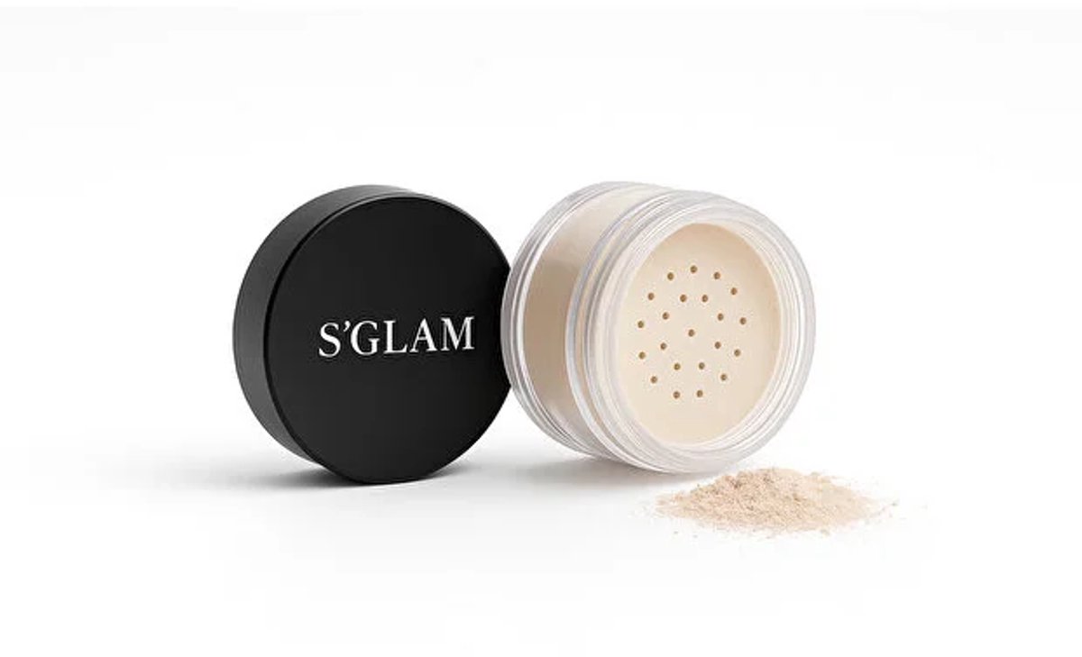 S'GLAM - Loose Baking & Setting Powder - Transparante Losse Fixeerpoeder - Matte Afwerking - Make-up Poeder