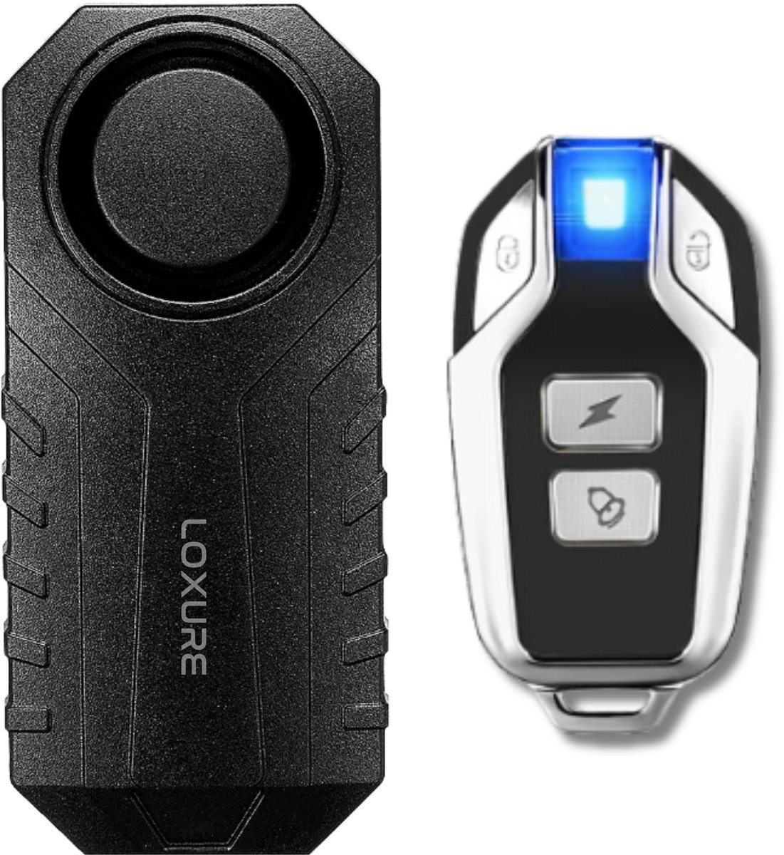 Loxure Fietsalarm met Afstandsbediening - Origineel model - 3D-sensor - 3 Geluidssterktes - Waterdicht - Incl. Batterijen - 2 Jaar Garantie