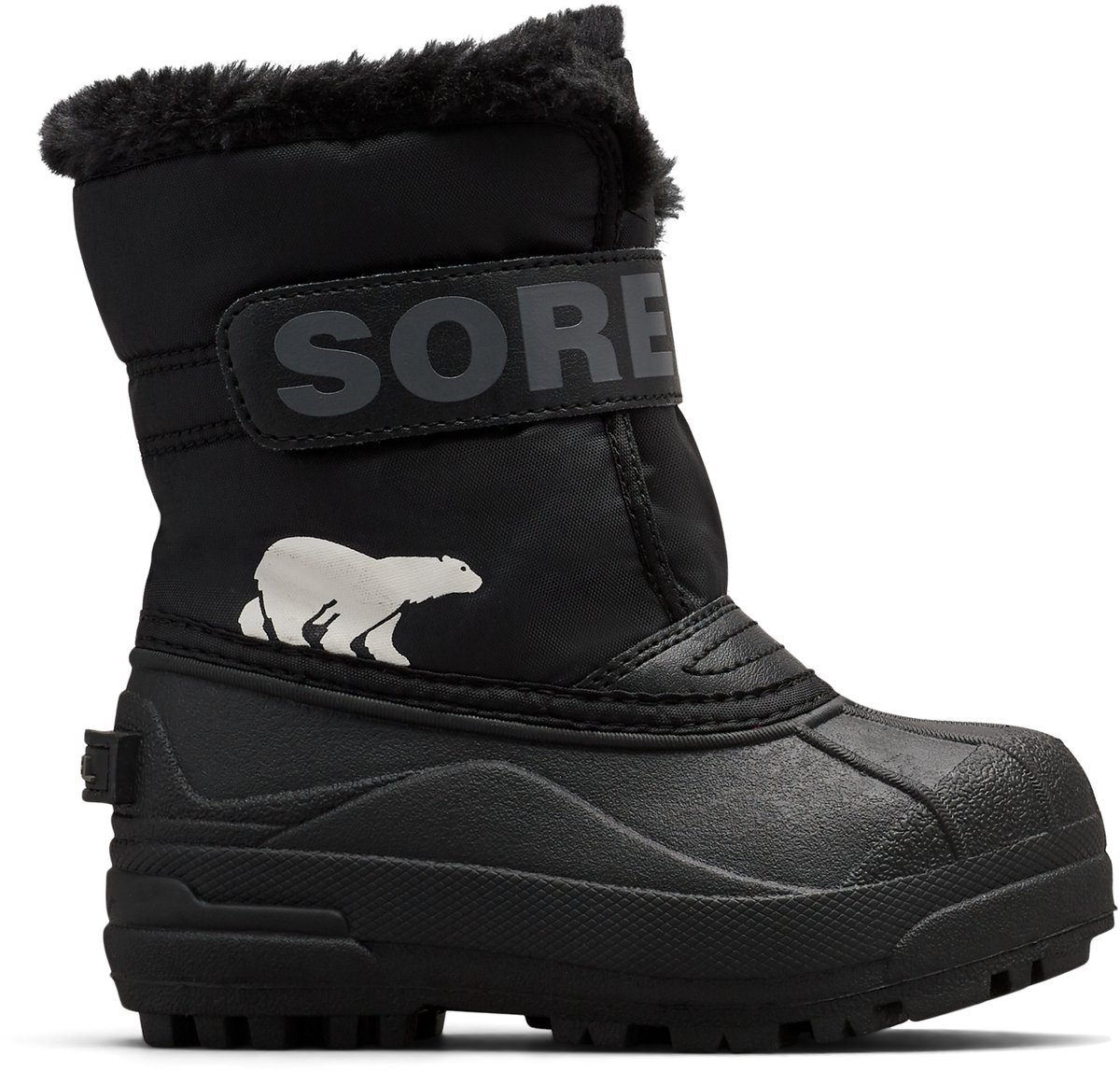 Sorel CHILDRENS SNOW COMMANDER™ BOOT Youth Unisex Little Snowboots Charcoal Zwart