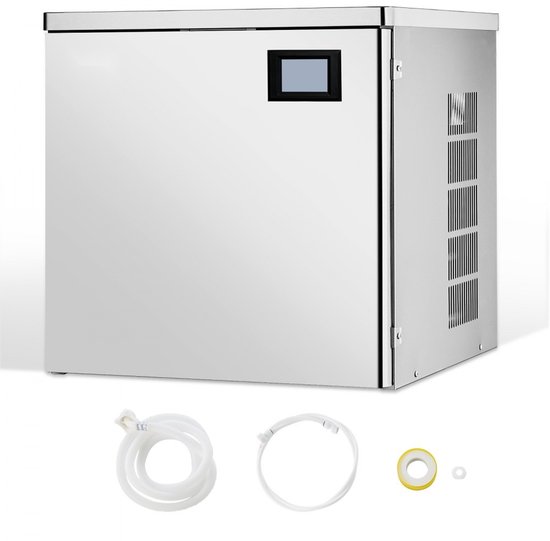 Commerciële ijsblokjesmachine / ijsmachine - Modulaire kop (alleen kop) - Capaciteit 163 kg/dag - Roestvrij staal + PE - Slim bedieningspaneel - Reiniging met één knop van Merkloos — afbeelding 5