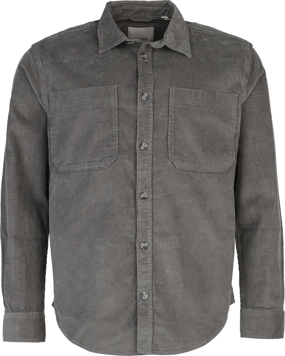 ONLY and SONS ONSALP RLX 2PK WASHD CORD LS SHIRT NOOS Heren Longsleeve - groen - L
