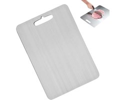 Titanium Snijplanken 1 st - Cutting board - BPA vrij & Antibacterieel - Vermijd Microplastic - Vaatwasserbestendig - RVS - 25*15CM