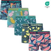 GIANVAGLIA® 5-Pack Heren Boxershorts - Ultra Soft Cotton - Printjes - Ondergoed - Onderbroek - 5072 - Maat L