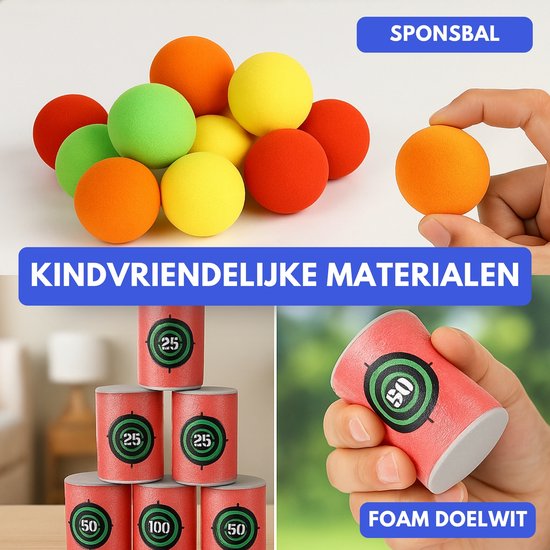 Doloowee Boogschietset Voor Kinderen – Met LED-verlichting – Pijlen Met Zuignap – Schietafstand 15 M – Voor Binnen En Buiten – Vanaf 4 Jaar