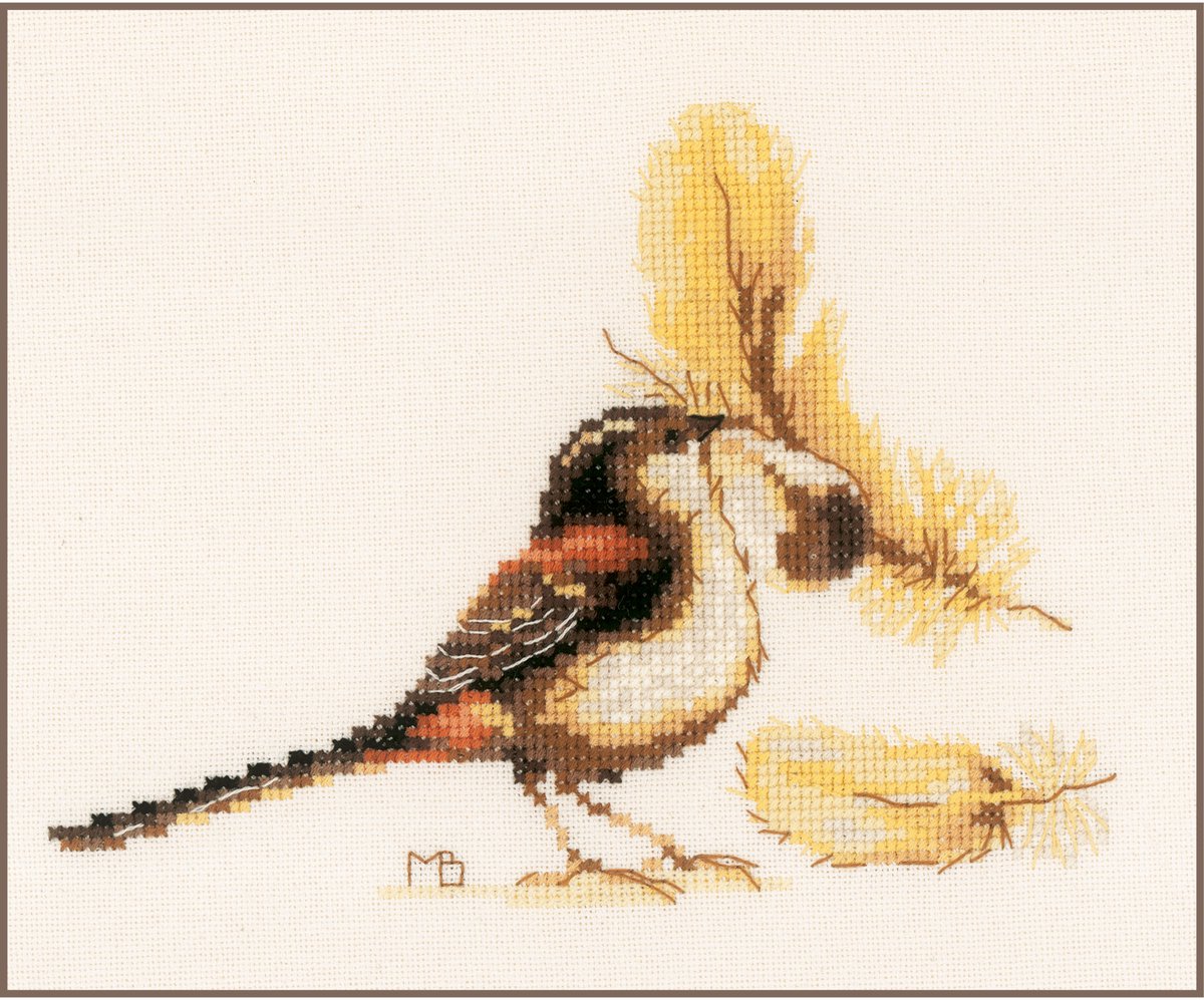 Lanarte Borduurpakket - Borduurset - Borduurpakket volwassenen - Telpakket kit - 22 x 15cm - Vink - Marjolein Bastin - PN-0187999