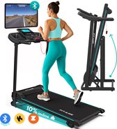 FITAGE Loopband - Wandelband met Tablethouder & Bluetooth voor Zwift & Kinomap - Walking Pad 12km/u & 3 Helling Levels - Treadmill - Loopbanden Elektrisch