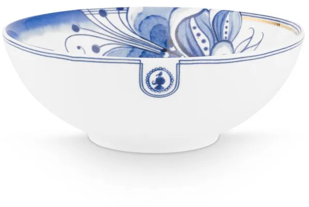 Pip Studio Pip & The Blue Bird White schaal 18cm