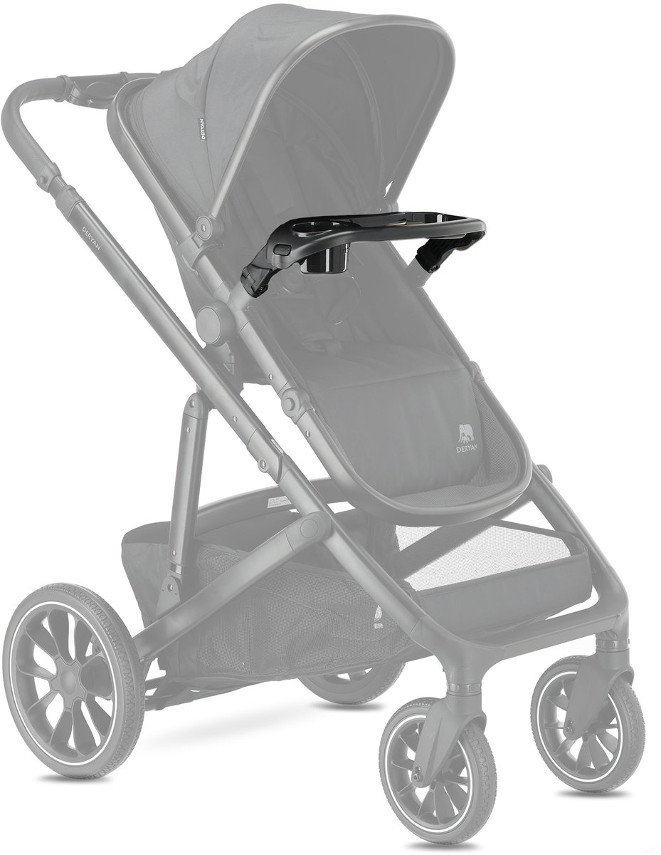Evy Tray – Handige tafel met bekerhouder voor de Evy kinderwagen