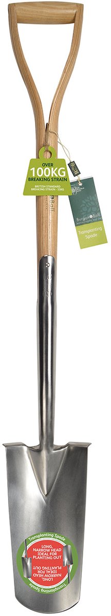 Burgon & Ball RHS Verplantspade - 104 cm - RVS