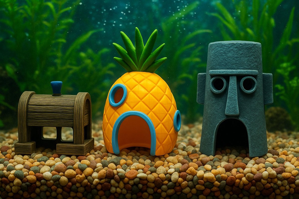 Aqua-Loui® Aquarium Decoratie Set 3-delig thumbnail 2