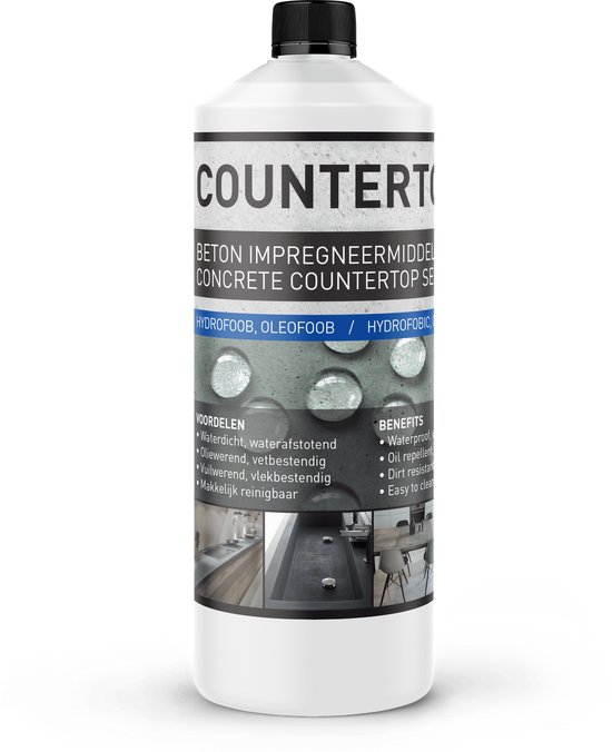 Waterdicht en olie werend beton impregneer middel - Countertop Pro 1L (6m2)
