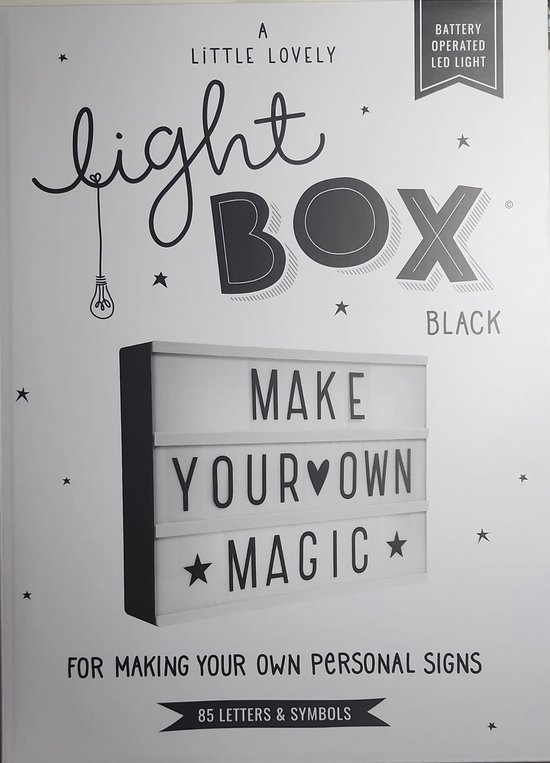Lightbox - letterbak met licht - lichtbox