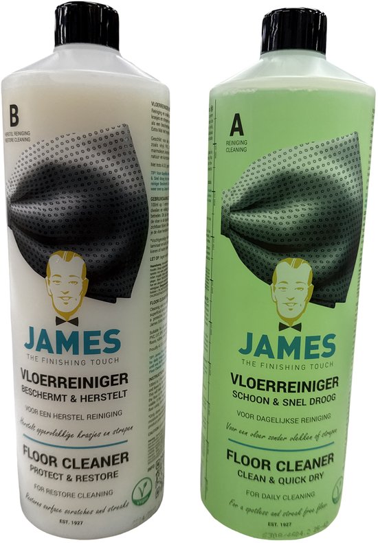 James - Combi Deal - Vloerreiniger - Schoon & Snel Droog 1L - Beschermt & Herstelt 1L