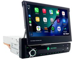 Geschikt voor Universele 1 DIN ( t/m ) | 9 inch Android 15.0 CarPlay autoradio | Draadloos CarPlay & Android Auto | 2GB RAM + 32GB | Mic, Camera (AHD) & DAB+ | Bluetooth & WiFi | NAVIBOP NB-1491 | Bouwjaar t/m