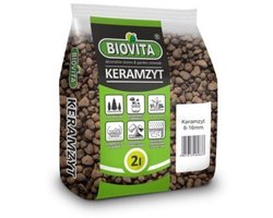 Biovita - Hydrokorrels - Geëxpandeerde Klei - 2 Liter - 8-16 mm - Voor Drainage & Decoratie - Natuurlijk Product