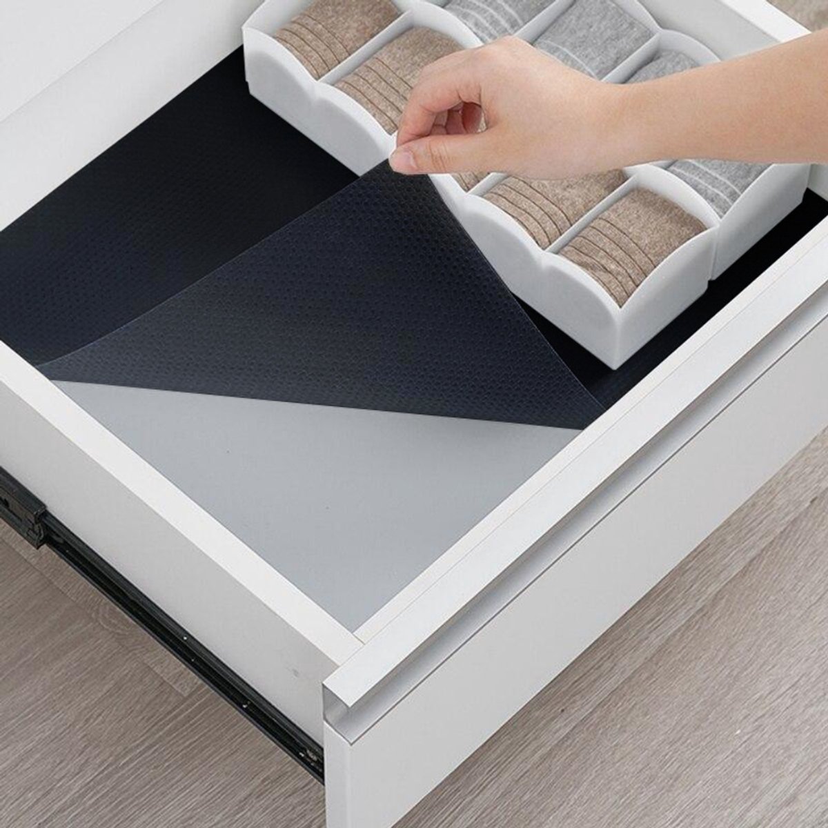 Antislip Mat voor Lades & Kasten - 600x50 cm - Zwart
